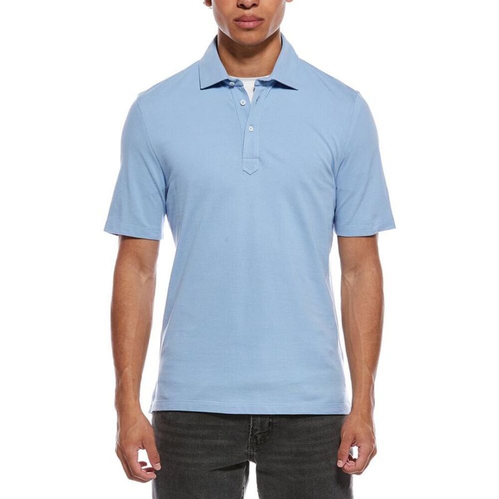Brunello Cucinelli Mens  Polo Shirt, Blue